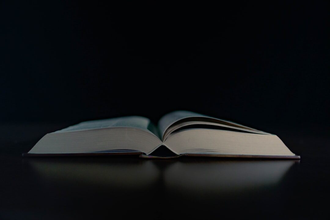 open book on table
