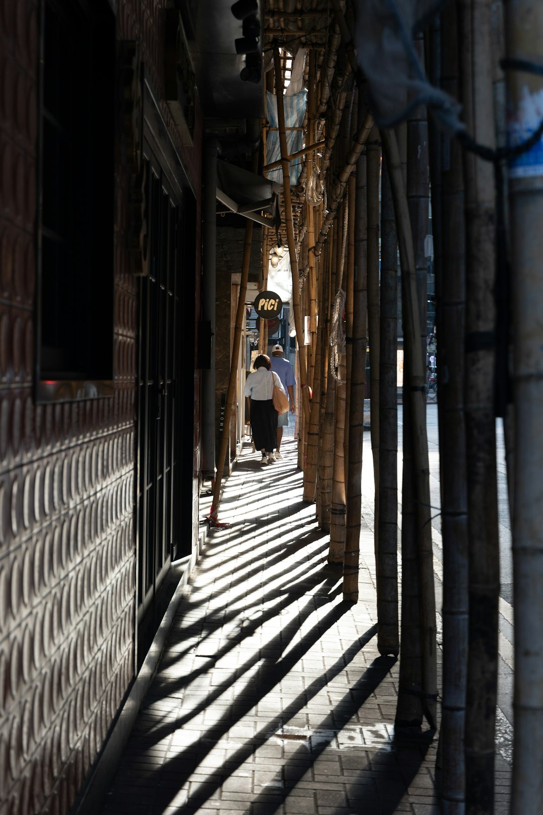 shadowy figure in alley
