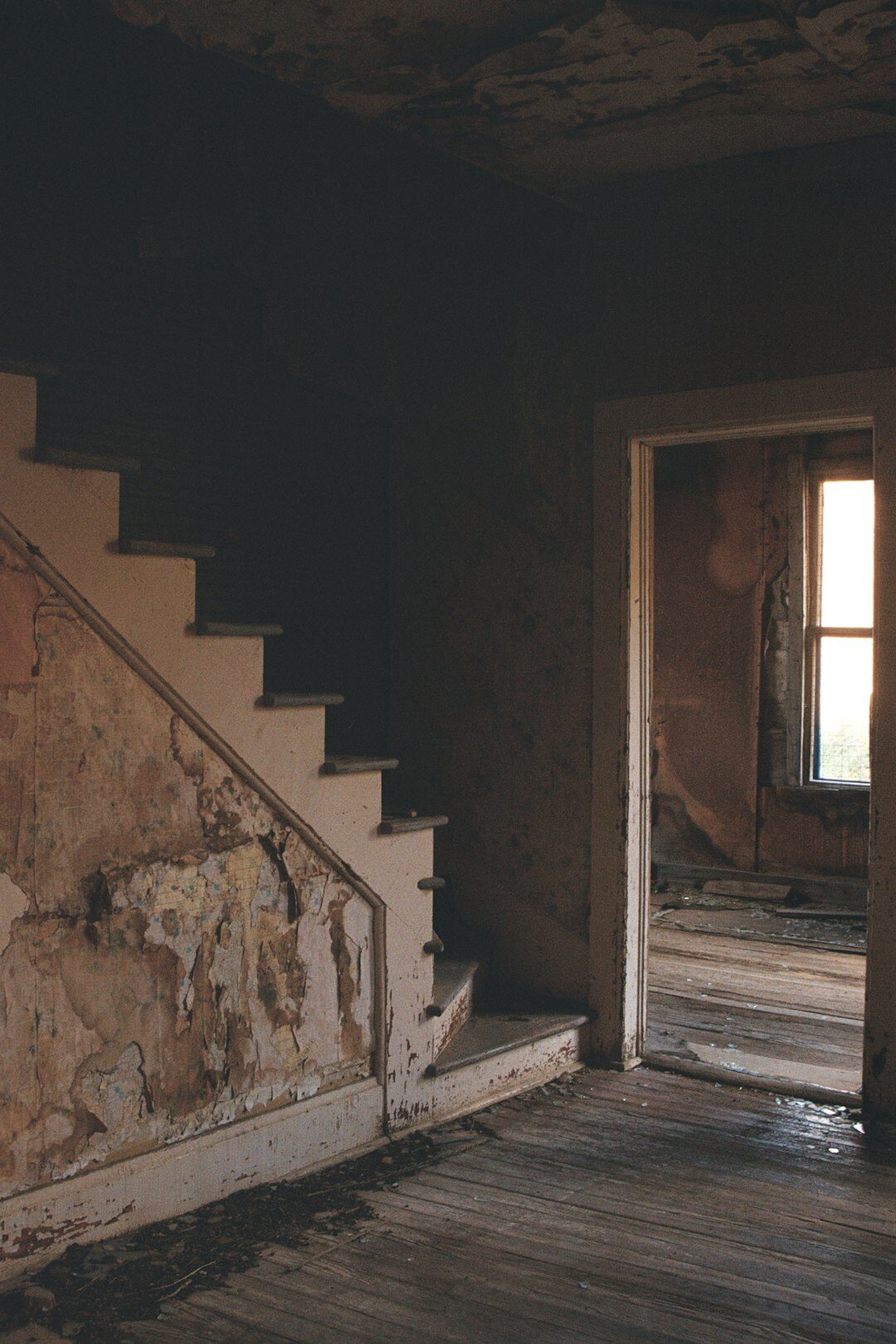 dark abandoned house interior